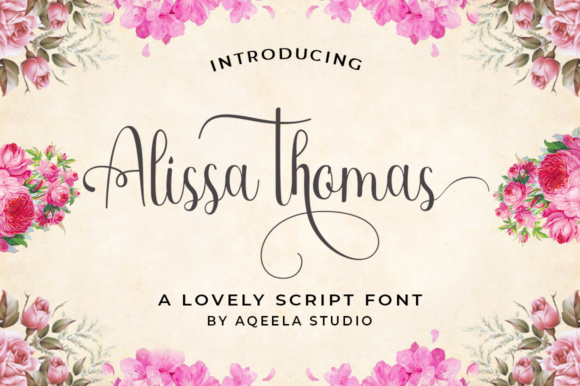 Alissa Thomas Script: A Modern Typeface for Elegant Editorial Design