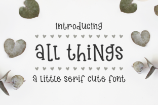 All Things: A Playful Font for Small Business Branding