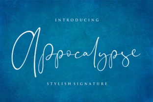 Appocalypse: A Classy Signature Font for Editorial Design