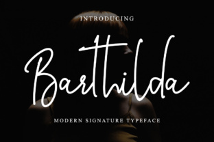 Barthilda: A Stylish Handwritten Typeface for Modern Editors