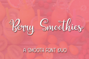 Berry Smoothies: The Perfect Script Font for Digital Marketing