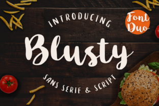 Blusty Duo: A Handwritten Typeface for Authentic Branding
