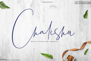 Chalisha: An Elegant Signature Font for Editorial Design