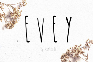 Evey: An Elegant Script Handwritten Font for Editorial Design