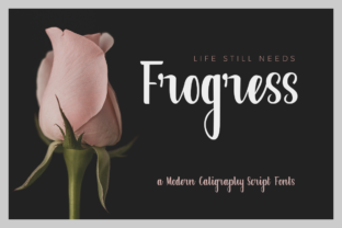 Frogress Font: A Modern Calligraphy Typeface for Branding