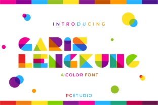 Garis Lengkung: A Modern Color Font for Bold Campaigns