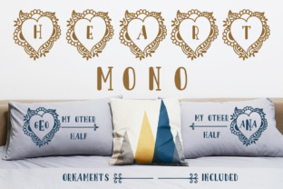 Heart Monogram Font Review for Makers and Sellers