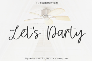 Let s Party: A Classical Script Font for Editorial Elegance
