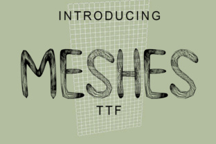 Meshes: A 3D Decorative Font for Bold Product Branding