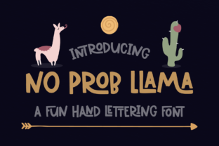 No Prob Llama: A Playful Script Handwritten Font for Editors