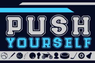 Push Yourself Font: The Ultimate Sporty Typeface for Brands