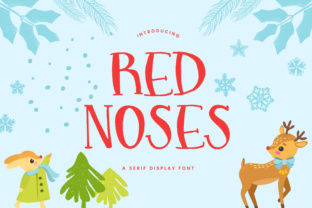 Red Noses Font: A Playful Serif for Holiday Branding