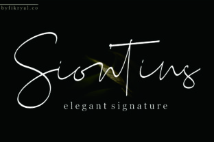 Siontins: The Elegant Signature Font for Upscale Branding