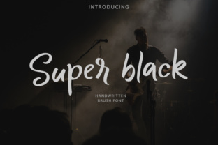Super Black: The Handwritten Brush Font for Makers