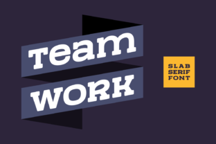 Team Work Font: Bold Slab Serif for Marketing Headlines