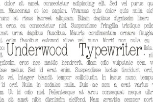 Underwood Typewriter: A Unique Serif Font for Digital Branding