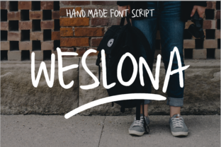 Weslona: A Playful Script Font for Happy Campaigns
